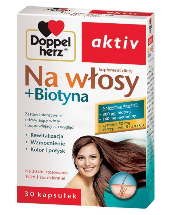 Activ Na Włosy + Biotyna Suplement Diety 30 kapsułek