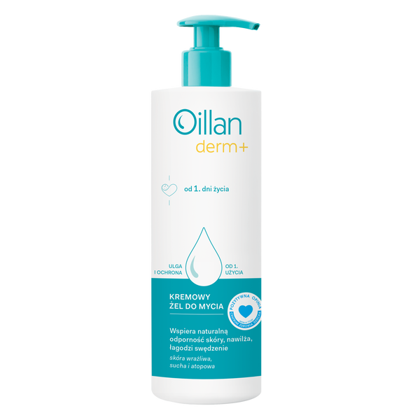 OILLAN DERM+ KREMOWY ŻEL DO MYCIA,400ML