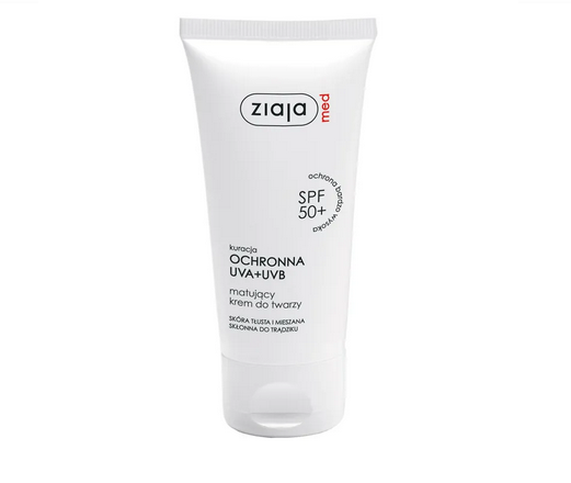 ZIAJA MED SPF 50+ Mattifying Face Cream for Oily and Combination Skin 50 ml