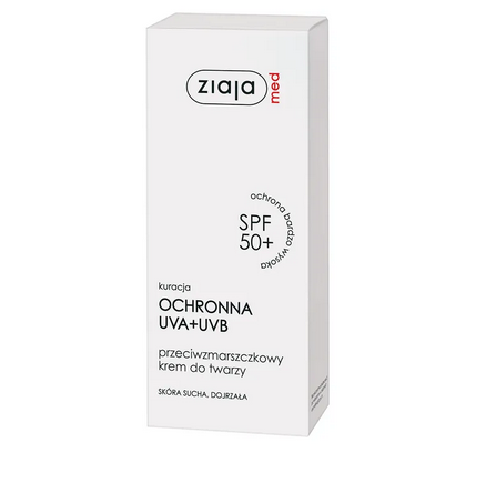 ZIAJA MED SPF 50+ Przeciwzmarszczkowy Krem Do Twarzy 50ml