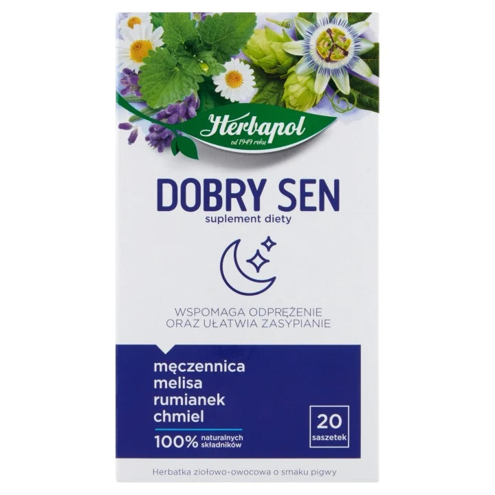 HERBAPOL - Dobry Sen Herbata Ziołowa 20 Saszetek