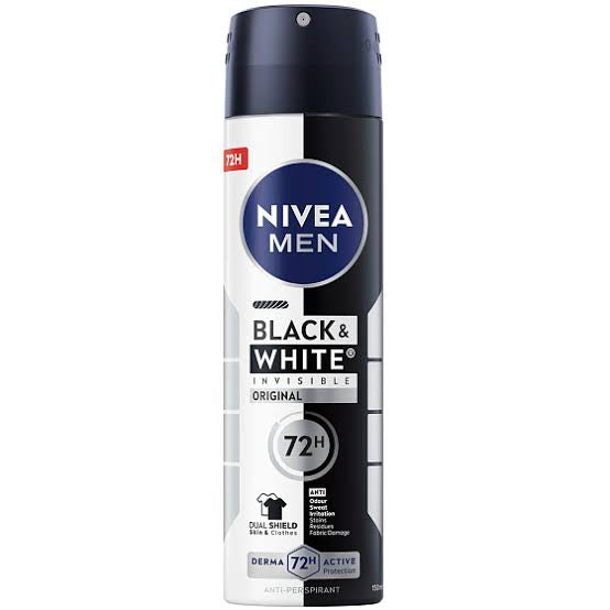 NIVEA MEN - Black & White Invisible Original XL Antyperspirant Spray Dla Mężczyzn 200 ml