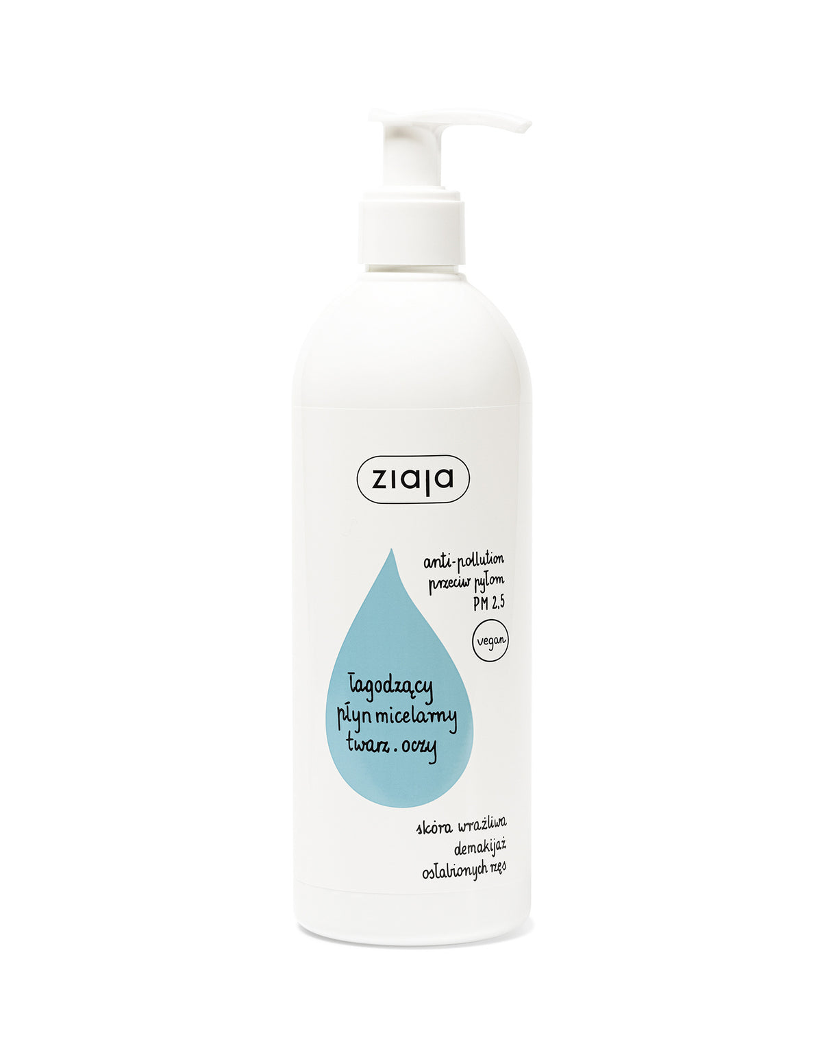 ZIAJA Łagodzący Płyn Micelarny Do Twarzy I  Oczu  390ml