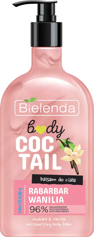 BIELENDA Body Coctail Balsam Do Ciała Rabarbar Wanilia 400ml