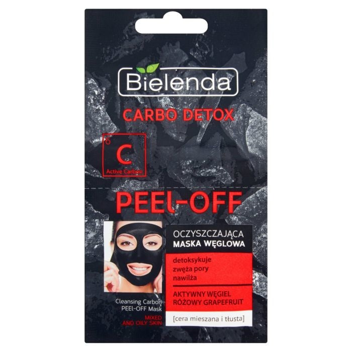 BIELENDA Carbo Detox Peel-Off Cleansing Charcoal Mask 2 x 6 g