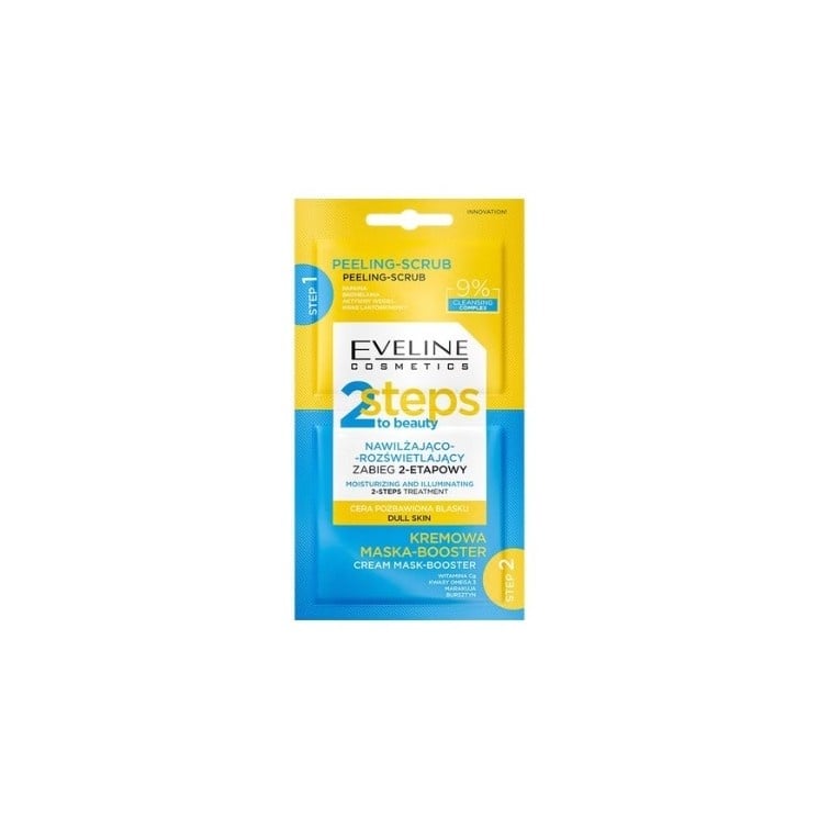 EVELINE 2 Steps to Beauty Moisturizing Illuminating Treatment 2 x 4ml