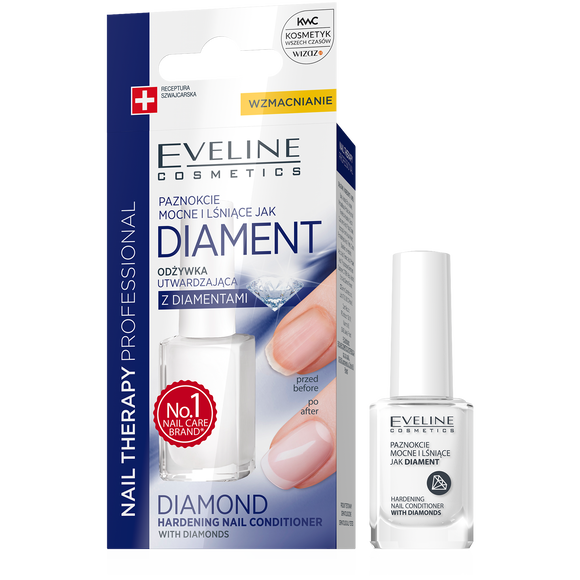 EVELINE Nail Therapy Diamentowa Odżywka Wzmacniająca Do Paznokci 12ml