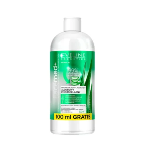 EVELINE Facemed+ Refreshing & Soothing Aloe Micellar Water 400ml
