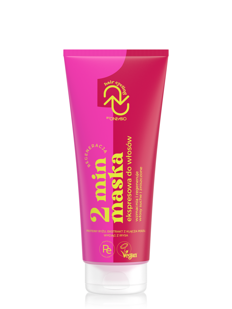 Hair Cycling by ONLYBIO Regeneracja 2 Minutowa Maska Ekspresowa Do Włosów 200ml
