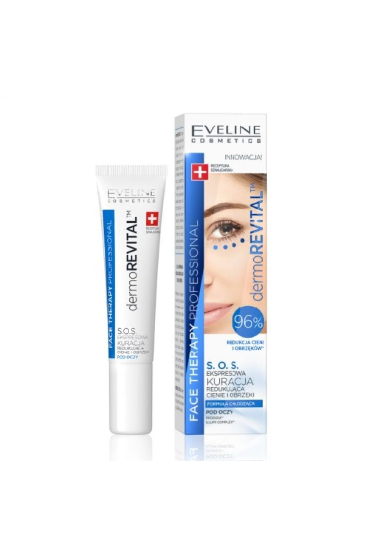 EVELINE Dermorevital S.O.S. Under-Eye Dark Circle & Puffiness Reduction 15ml