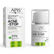 APIS Acne-Stop Home TerApis Lightweight Balancing Anti-Acne Green Tea Cream 50ml