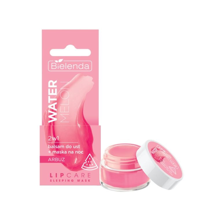 BIELENDA Lip Care Balsam Do Ust + Maska Na Noc 2W1 Arbuz 10g