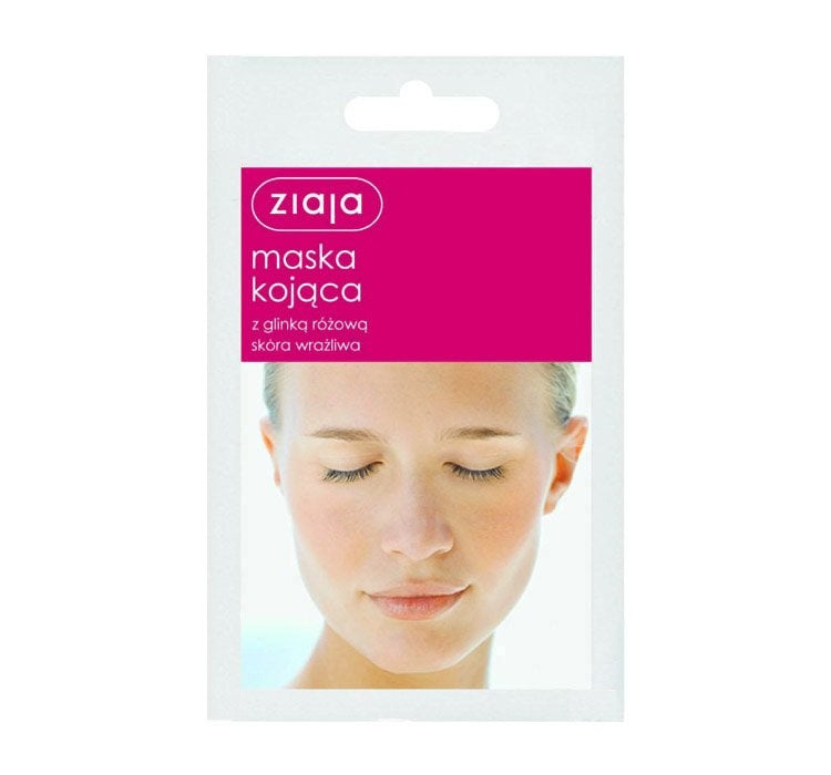 ZIAJA Maska Kojąca Z Glinką Różową 7ml