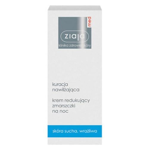 ZIAJA MED Kuracja Nawilżająca Krem Redukujący Zmarszczki Na Noc 50ml