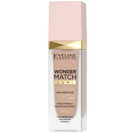 EVELINE Wonder Match Lumi Podkład Rozświetlający 20 Nude 30ml