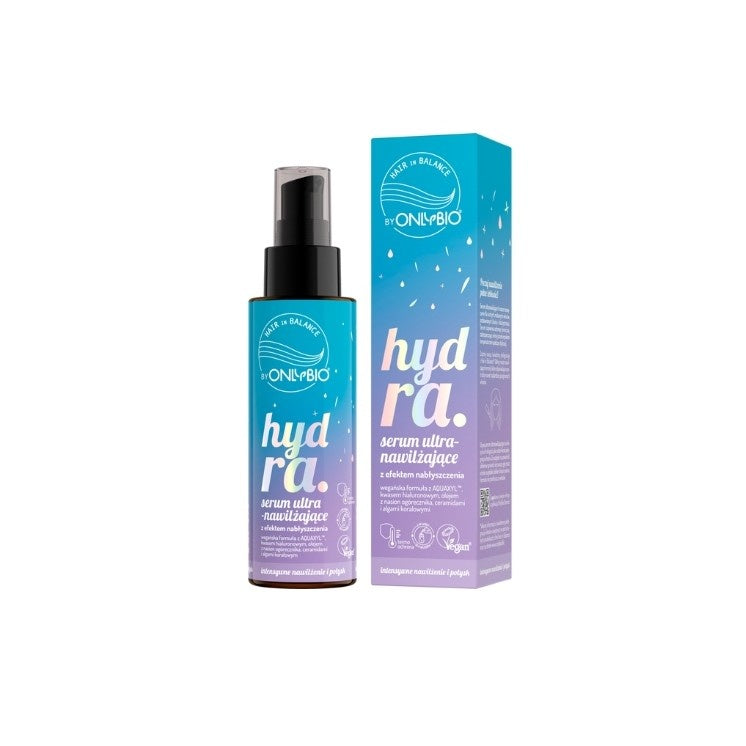 Hair in Balance by ONLYBIO Hydra Serum Ultranawilżające z Efektem Nabłyszczenia, 100ml