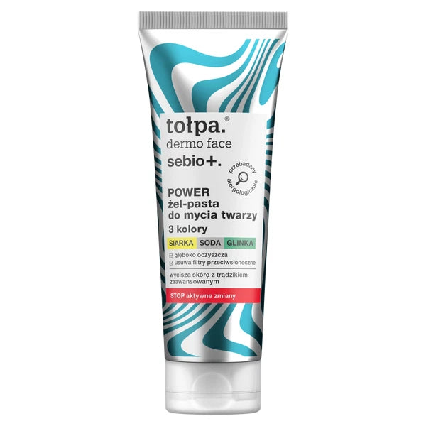 TOŁPA Dermo Face Sebio+ Power Facial Cleansing Gel-Paste
