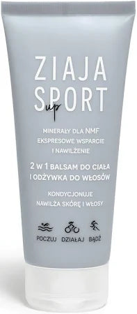 ZIAJA -SPORT 2W1 BALSAM D/CIAŁ I ODŻYWKA DO WŁOSOW 200ML