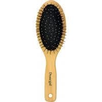 Wooden Hairbrush with Natural Bristles