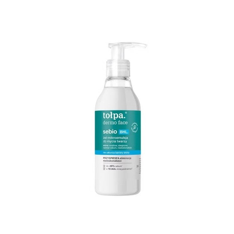 TOŁPA Face Sebio BHL Cleansing Gel-Microemulsion 195ml