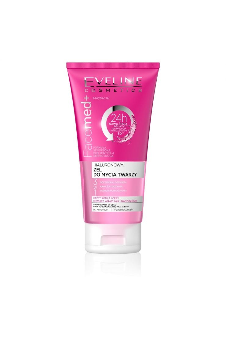 EVELINE Facemed+ 3-in-1 Hyaluronic Face Wash Gel 150ml